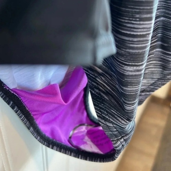 Zeroxposur swimsuit one piece women's size large NWT Purple black white gray - Picture 4 of 9